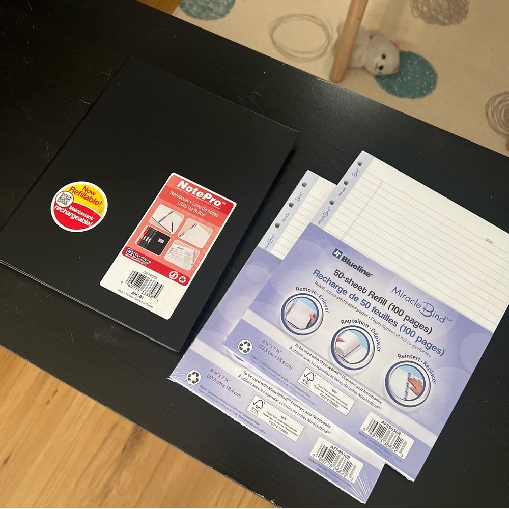 Notepads with refills